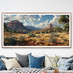 Sedona National Park poster, extra grote panoramische print of canvas