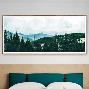 National Park Poster, Blue Ridge Mountains Wall Art, Panoramic Wall Art
