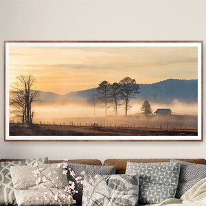 Blue Ridge Mountains National Park Poster, Extra Large Horizontal Print, Farmhouse Decor