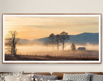 Blue Ridge Mountains National Park Poster, Extra Large Horizontal Print, Farmhouse Decor