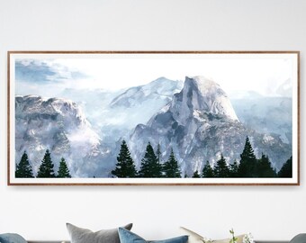 Yosemite National Park Poster Print Mountain Extra Large Wall Art
