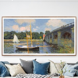 Claude Monet Panoramic Museum Art Print, Wall Art Decor