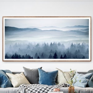 Blue Ridge Mountains, Extra Large Horizontal Print, Canvas Wall Art, National Park Poster