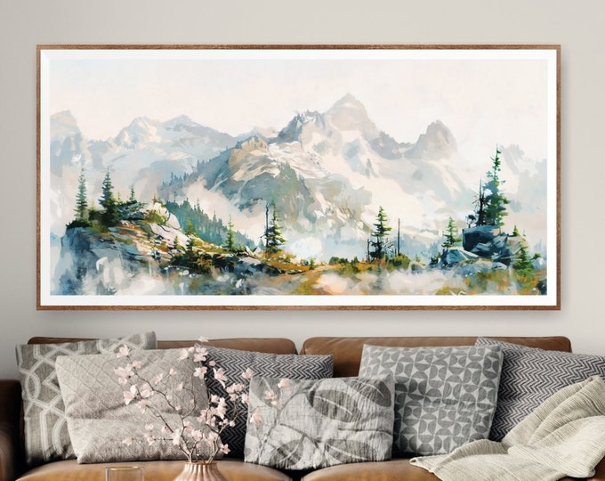 North Cascade Range Fine Wall Art Decor Canvas Printing-3Panels