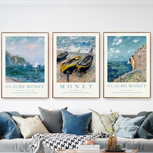 Claude Monet Print, Exhibition Poster, Gallery Wall Set Museum Poster