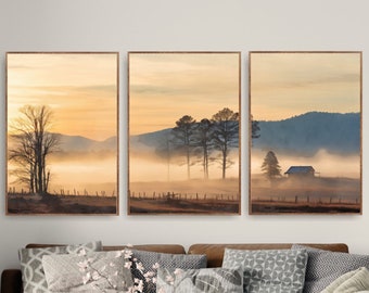 Blue Ridge Mountains Art Canvas / Posters, National park poster, Extra Large Wall Art