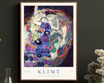 Gustav Klimt Exhibition Poster, Museum Print