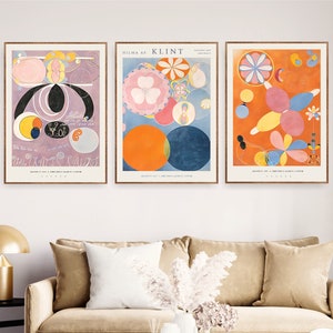 Hilma af Klint Art Prints: Abstract Museum Gallery Wall Set