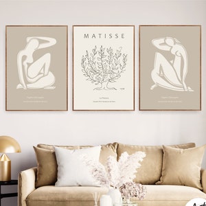 Henri Matisse Set of 3 Prints Art Exhibition Poster Paintings