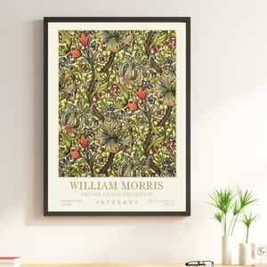 William Morris Print, Museum Exhibition Poster, Gallery Wall Print