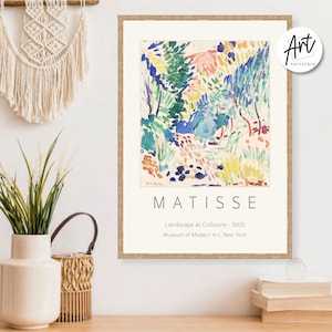Matisse Poster Print Exhibition Gallery Wall Art - Landscape at Collioure