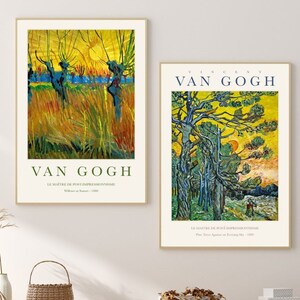 Van Gogh Gallery Wall Art Print, Exhibition Museum Poster