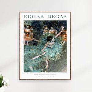 Degas Ballerina Museum Gallery Poster Wall Art Prints