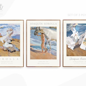 Gallery Wall Prints Set de 3 carteles de exposición - Sorolla