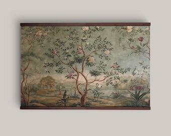 Tree of Life Chinoiserie Wall Tapestry – Extra Large Wall Art William Morris