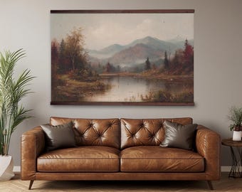 Übergroße Vintage Tapisserie Wandkunst - Extra große Leinwand Kabine oder Wohnzimmer Dekor