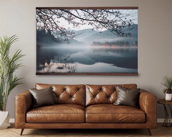 Extra großer Bergsee Wandbehang