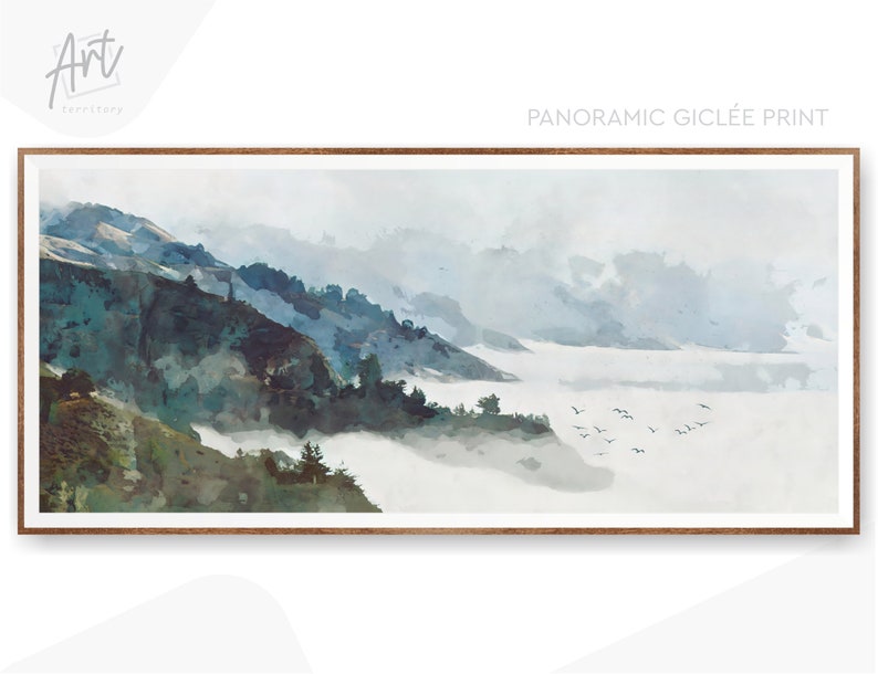 Panoramic Extra Large Wall Art Lake House Decor National Park Etsy