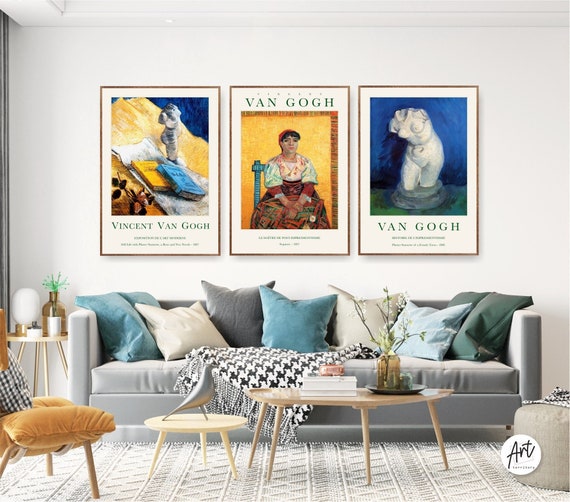 Vincent Van Gogh Gallery Wall Art Poster Prints Set of 3 - Etsy
