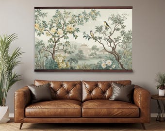 Floral Botanical Wall Art, Extra Large Canvas Wall Art, Tapestry