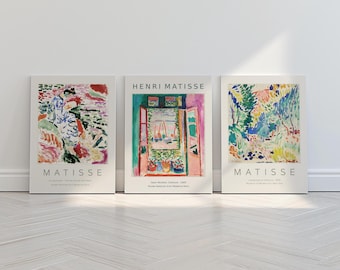 Henri Matisse Poster Set: Vintage Fauvist Exhibition Art Prints