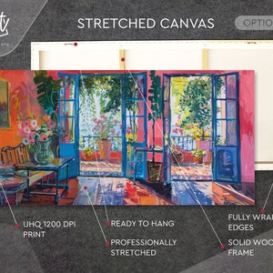 Henry Matisse Print Horizontal Wall Art  Museum Poster, Extra Large Print - Open Window