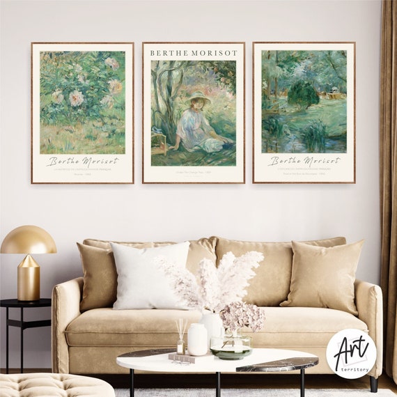 Berthe Morisot Botanical Prints: Gallery Wall Art Set