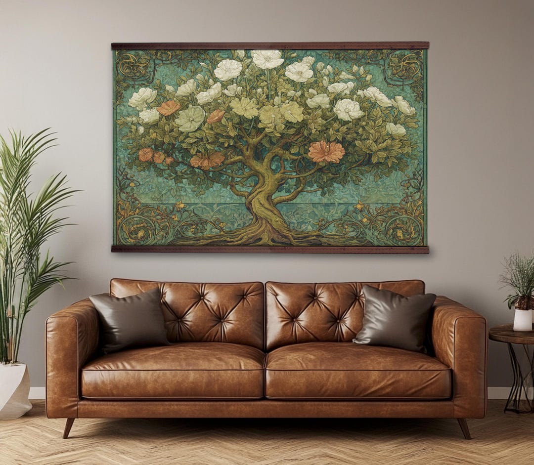 William Morris Tree of Life Print: Vintage Art Nouveau Botanical Art - Etsy