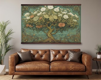 William Morris Tree of Life Print: Vintage Art Nouveau Botanical Art
