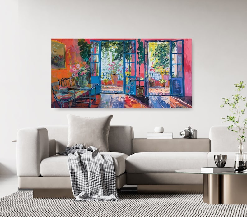 Henry Matisse Print Horizontal Wall Art  Museum Poster, Extra Large Print - Open Window