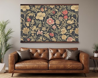 William Morris Tapestry: Vintage Floral Canvas Wall Art