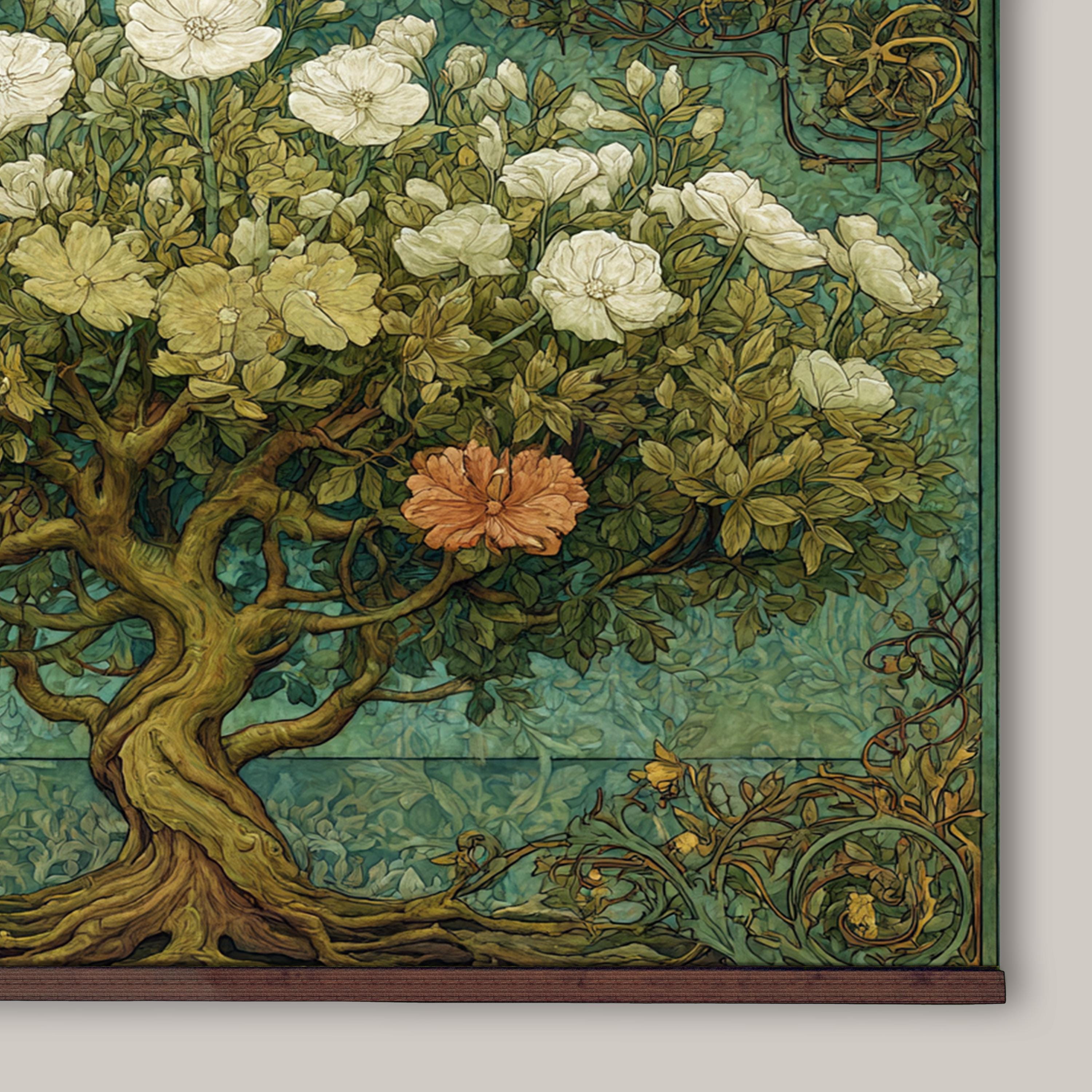 ウィリアム・モリスの生命の樹の版画：ヴィンテージ・アール