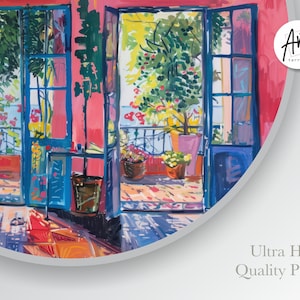 Henry Matisse Print Horizontal Wall Art  Museum Poster, Extra Large Print - Open Window