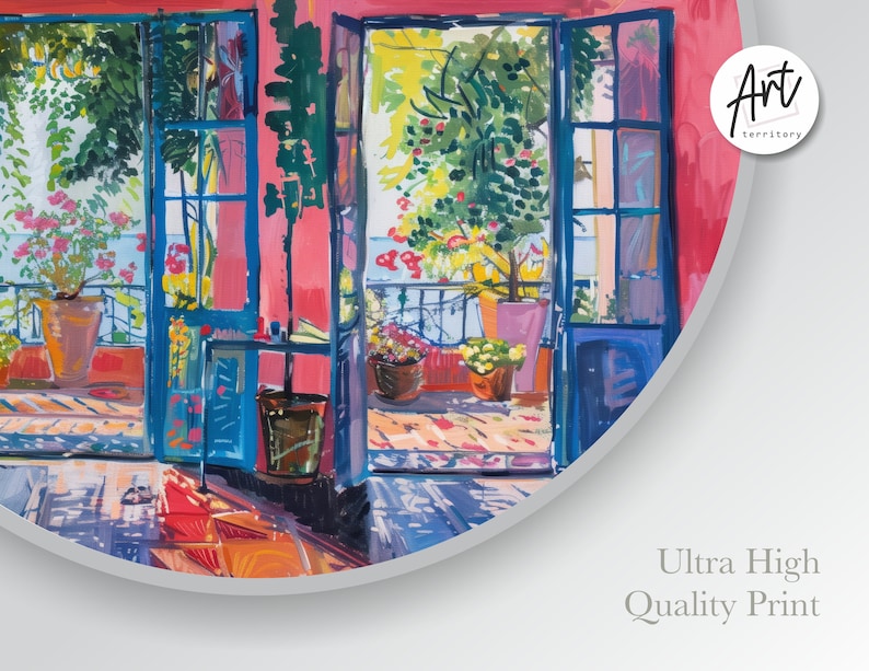 Henry Matisse Print Horizontal Wall Art  Museum Poster, Extra Large Print - Open Window