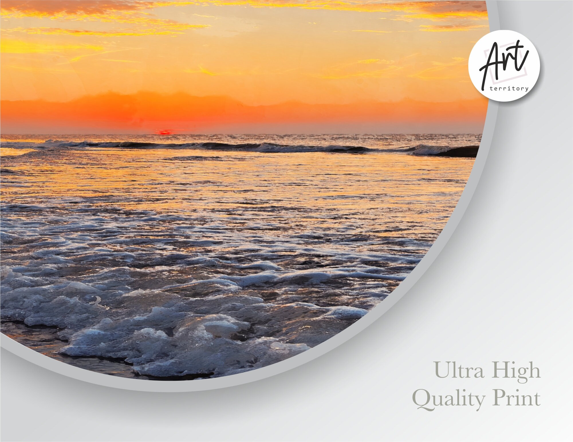 Sunset Beach Canvas Print Set: California Sunrise Wall Art - Etsy