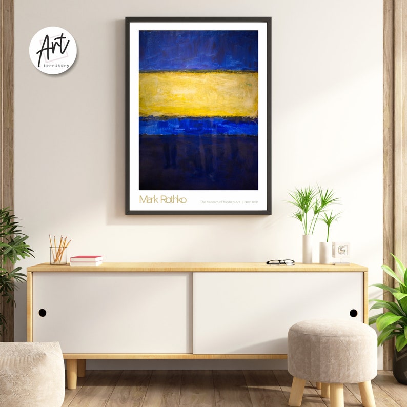 Minimalist Abstract Art Poster Decor Rothko Modern Gallery Wall Art Large Prints set