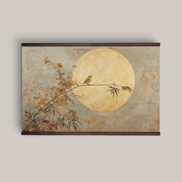 Extra Large Japandi Wall Art, Wabi Sabi Wall Decor, Minimalist Wall Hanging