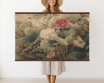 William Morris Tapisserie: Japanischer Wandbehang, fertig zum Aufhängen