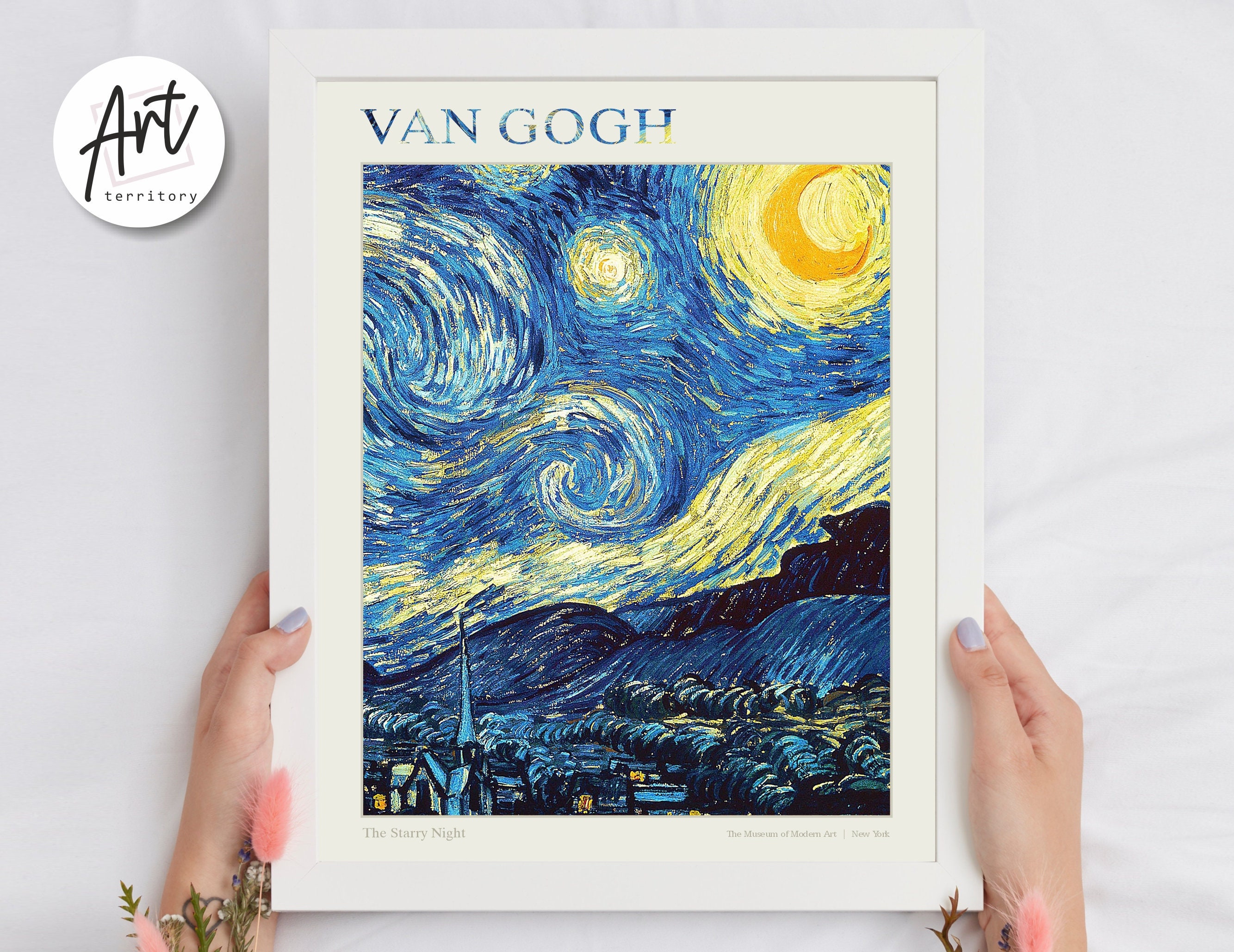 Van Gogh Gallery Wall Art Poster Prints, Exhibition Canvas or