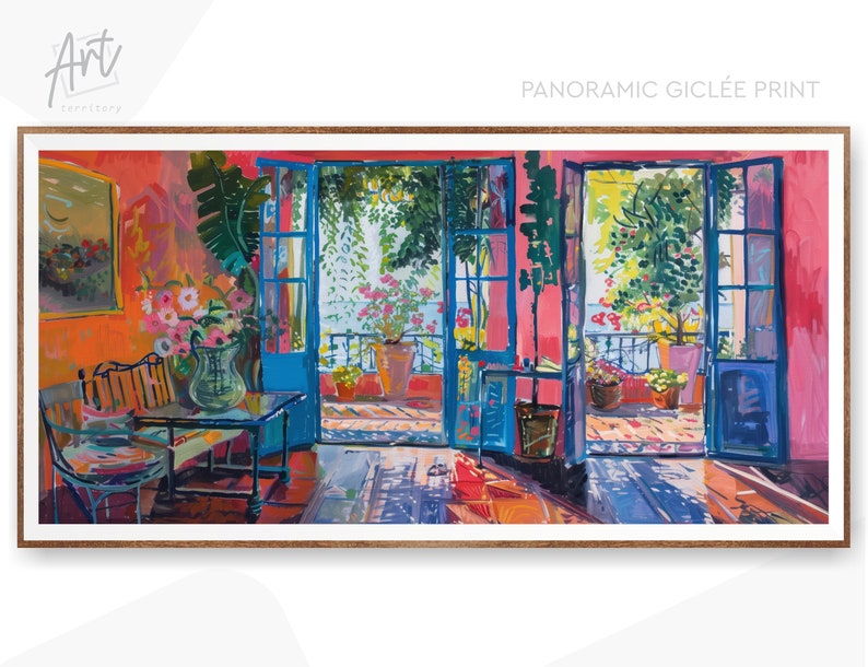 Henry Matisse Print Horizontal Wall Art  Museum Poster, Extra Large Print - Open Window