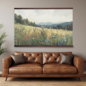 Extra Große Wandkunst, Übergroße Wandkunst, Vintage Wand Kunst Tapisserie, Wandbehang Leinwand, Natur Tapisserie