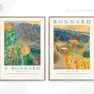 Bonnard Print, Modern Gallery Wall Art, Museum Exhibition Poster Set