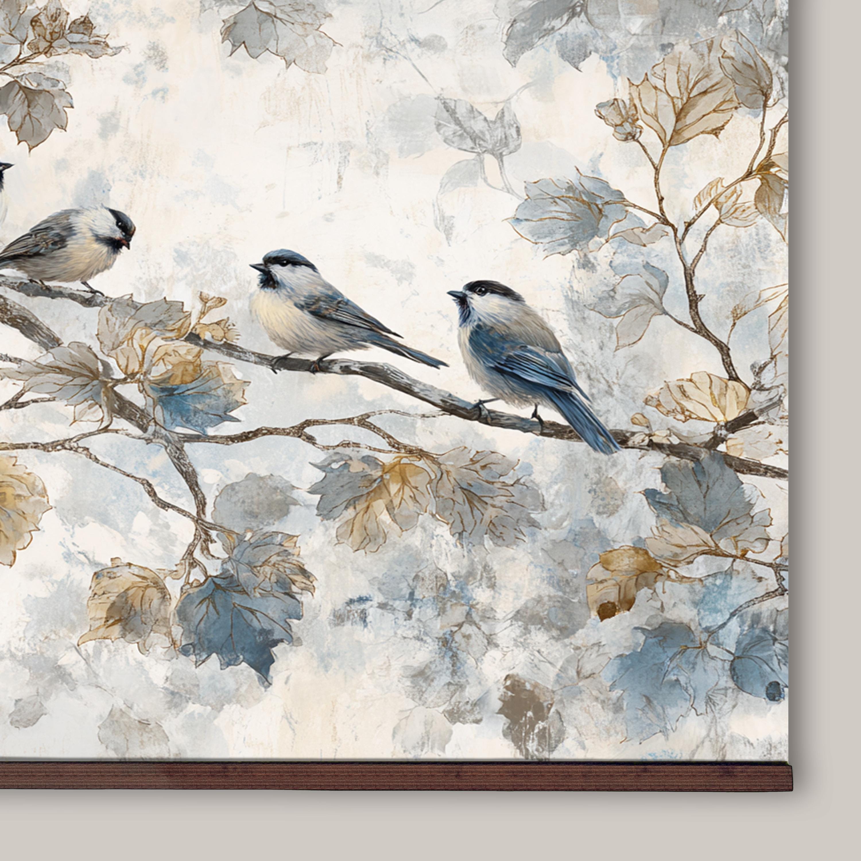 Birds on Branch Wall Tapestry – Vintage Botanical Art Print, Large Wall ...