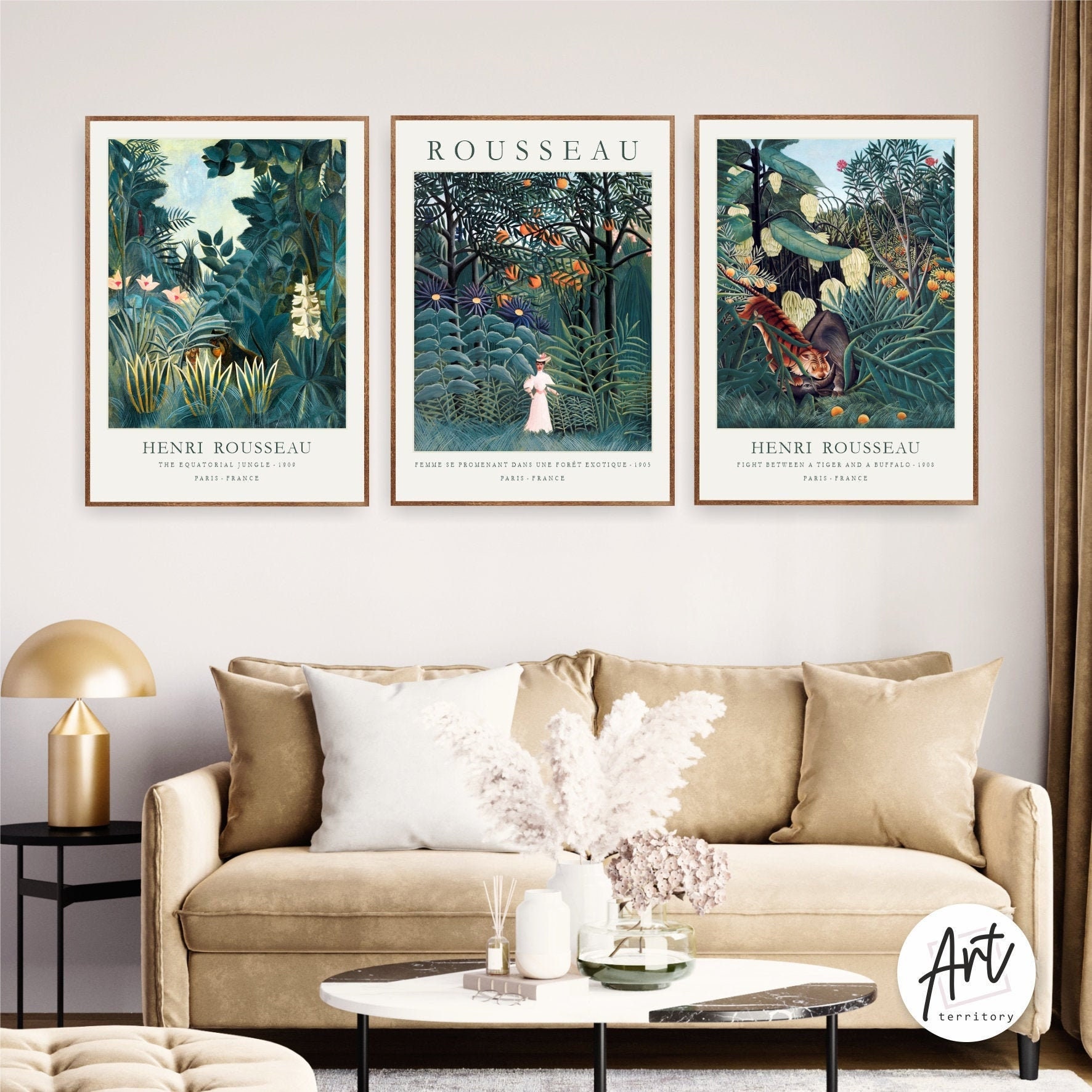 Botanical Tropical Prints Gallery Wall Set Jungle Plant Poster - Etsy