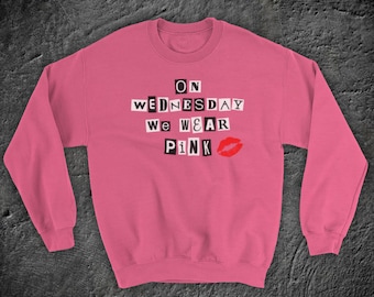 on wednesdays we wear pink moletom com capuz