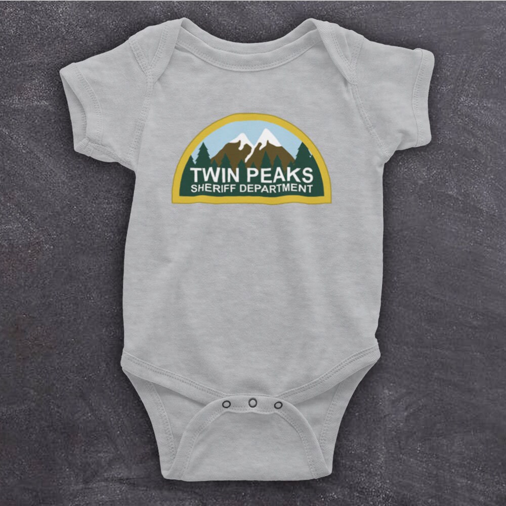 SHERIFF DEPARTMENT UNOFFICIAL TWIN PEAKS CULT TV SHOW BABY GROW BABYGROW GIFT 
