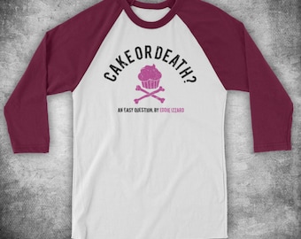 Tenacitee Girls Cake or Death Hooded Sweatshirt Tenacitee Girls Cake or Death Hooded Sweatshirt