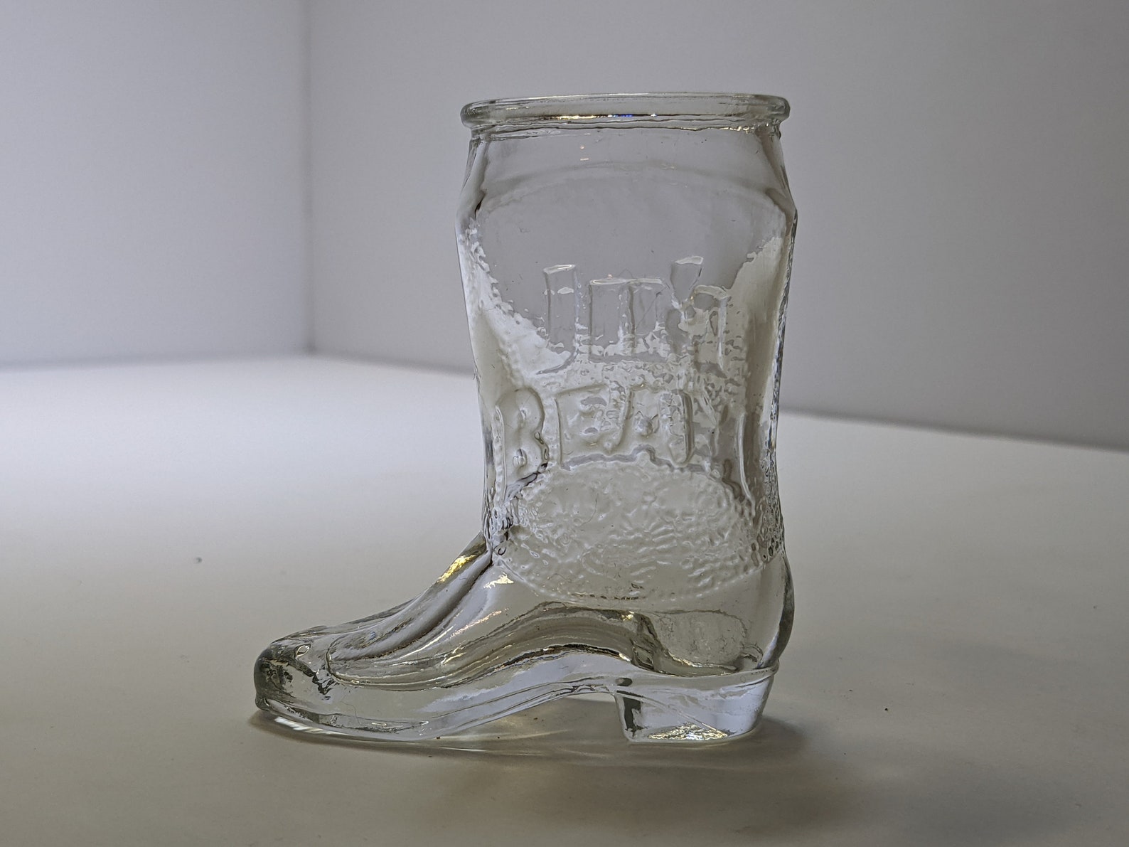 Mint Condition Vintage Jim Beam Bourbon Cowboy Boot Shot Glass Etsy