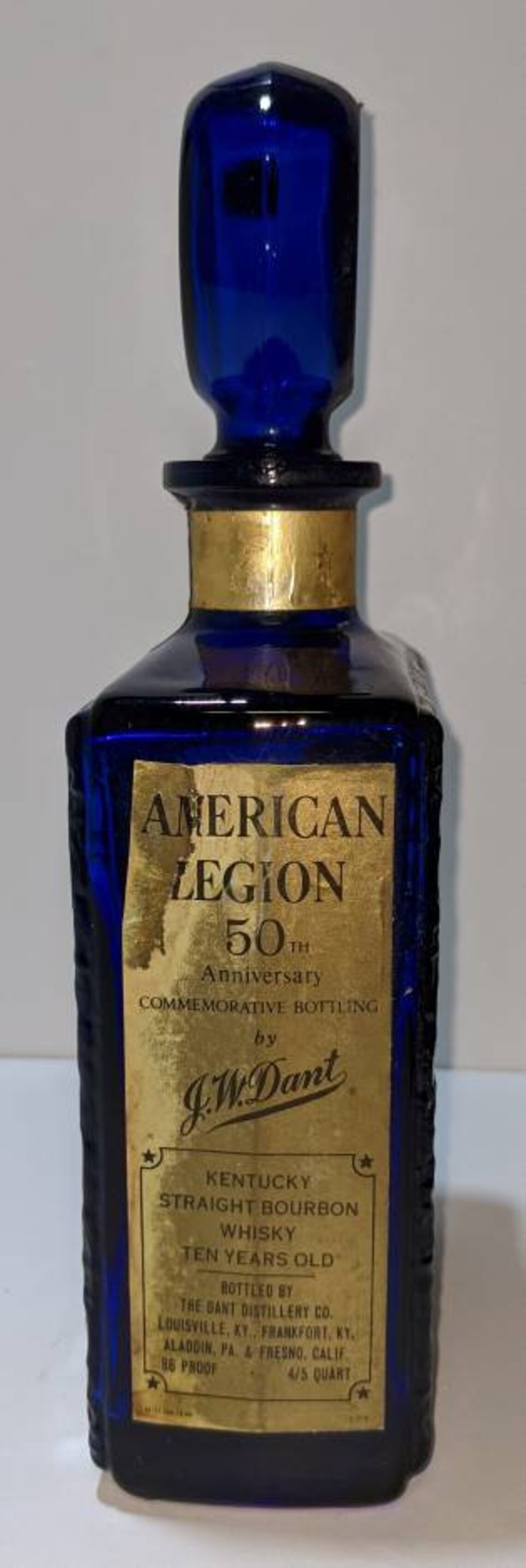 Vintage J.W. Dant Decanter 1969 American Legion 50th Etsy