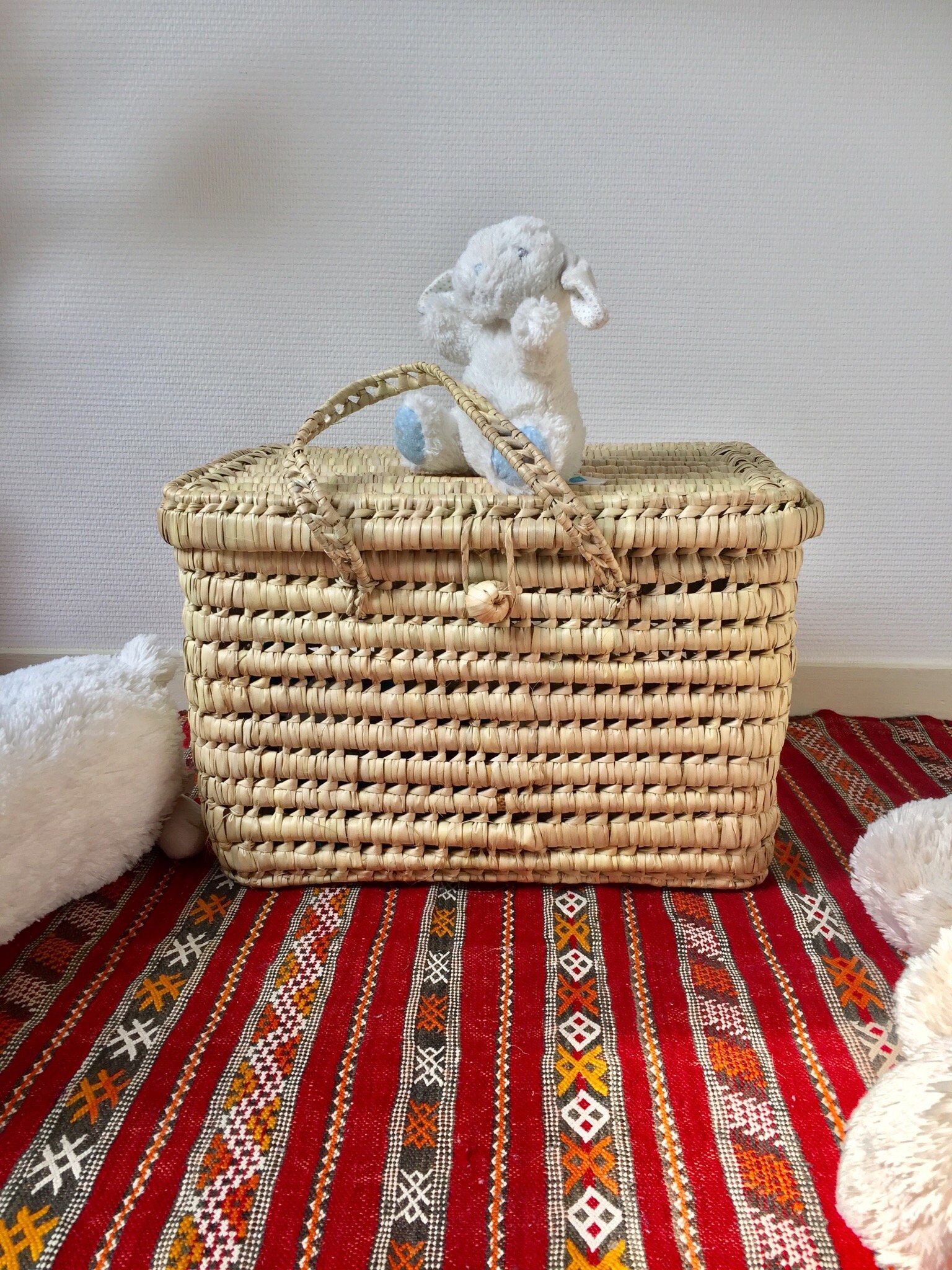 Malle de Rangement en Feuille Palmier/ 50cm